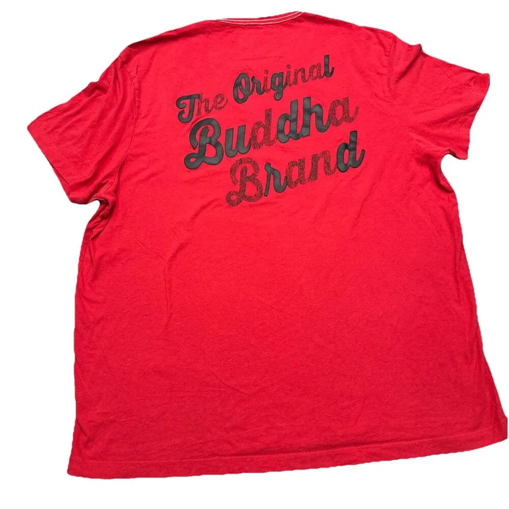 Vintage True Religion Buddha T Shirt Mens XXXL Red Y2K Graphic Tee Rare